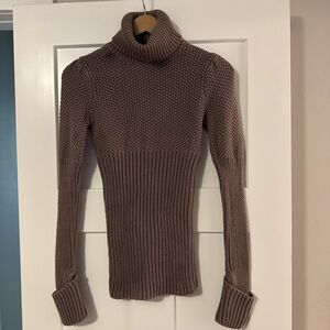 Moda International Taupe Turtleneck Sweater